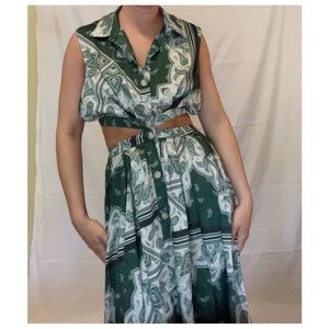 Vintage Green Bandanna Maxi 🤠